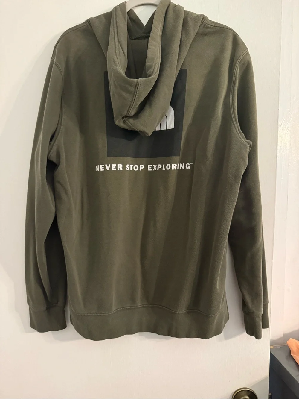 The North Face Men's Olive Green Pullover Hoodie